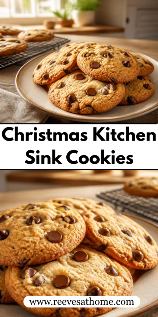 Christmas kitchen sink cookies, Christmas kitchen sink cookies recipe, easy Christmas kitchen sink cookies, holiday kitchen sink cookies, Christmas cookies with pretzels, sweet and salty Christmas cookies, Christmas candy cookies, Christmas cookies with chocolate chips, soft and chewy Christmas cookies, Christmas cookies with M&Ms, loaded Christmas cookies, Christmas monster cookies, festive holiday cookies, Christmas cookie recipes, easy holiday baking recipes, Christmas cookies for cookie exchanges, best Christmas kitchen sink cookies, Christmas kitchen sink cookies with pretzels, Christmas kitchen sink cookies with M&Ms, sweet and salty holiday cookie recipe, Christmas cookies loaded with chocolate and candy, easy cookies for Christmas cookie exchanges, colorful Christmas cookies with red and green candy, homemade Christmas cookies for holiday parties, Christmas cookies using leftover candy, bakery-style Christmas kitchen sink cookies, Christmas cookies with white chocolate and pretzels, festive cookies for holiday dessert trays, make-ahead Christmas cookie recipes, Christmas cookie ideas, Christmas dessert recipes, easy Christmas treats, holiday cookie recipes, Christmas baking ideas, Christmas sweets and treats, Christmas party desserts, Christmas cookie exchange ideas, festive Christmas desserts, homemade holiday treats, Christmas dessert table, easy holiday desserts, Christmas treats to make with kids, cute Christmas cookies, best holiday cookies