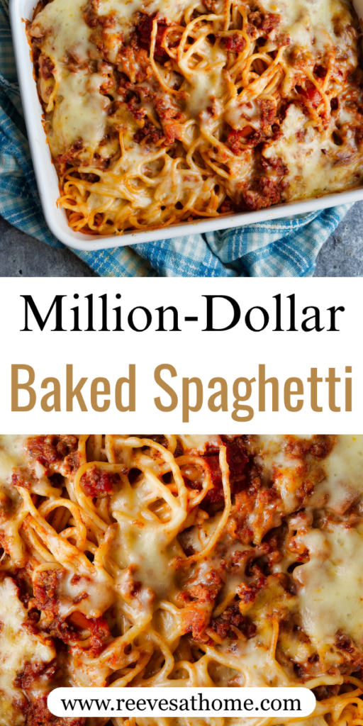 Million-Dollar Spaghetti Casserole, Million-Dollar Spaghetti, million dollar spaghetti recipe, baked spaghetti casserole, creamy baked spaghetti, cheesy spaghetti casserole, easy spaghetti casserole, spaghetti casserole with cream cheese, spaghetti casserole with ground beef, family dinner recipes, easy comfort food recipes, Italian casserole recipes, make-ahead casserole, weeknight dinner ideas, budget-friendly dinner recipes, cheesy pasta bake, potluck casserole recipes, oven-baked spaghetti.
