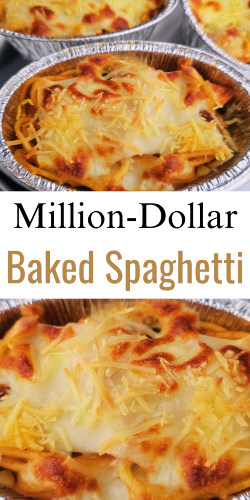 Million-Dollar Spaghetti Casserole, Million-Dollar Spaghetti, million dollar spaghetti recipe, baked spaghetti casserole, creamy baked spaghetti, cheesy spaghetti casserole, easy spaghetti casserole, spaghetti casserole with cream cheese, spaghetti casserole with ground beef, family dinner recipes, easy comfort food recipes, Italian casserole recipes, make-ahead casserole, weeknight dinner ideas, budget-friendly dinner recipes, cheesy pasta bake, potluck casserole recipes, oven-baked spaghetti.